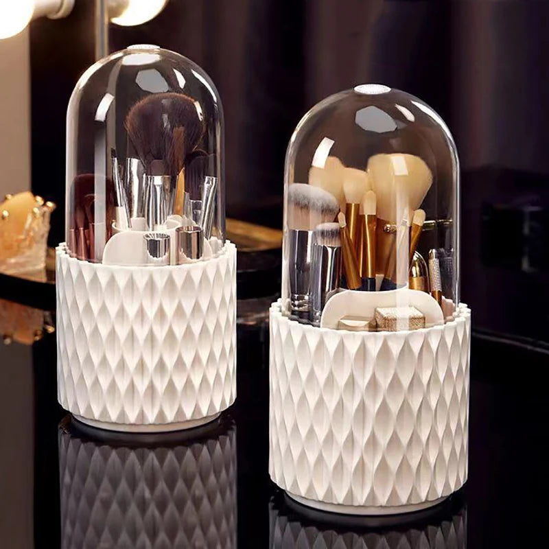 Dust Free Makeup Brush Holder with Lid