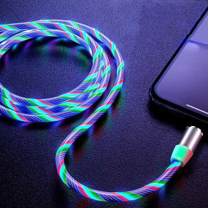 3-in-1 LED Phone Charger for Samsung, iPhone, Micro USB