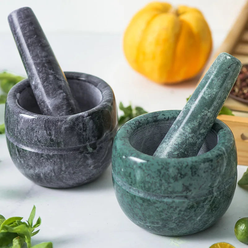 Natural Stone Style Mortar Pestle Set
