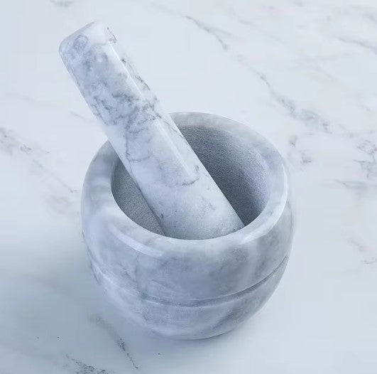 Natural Stone Style Mortar Pestle Set