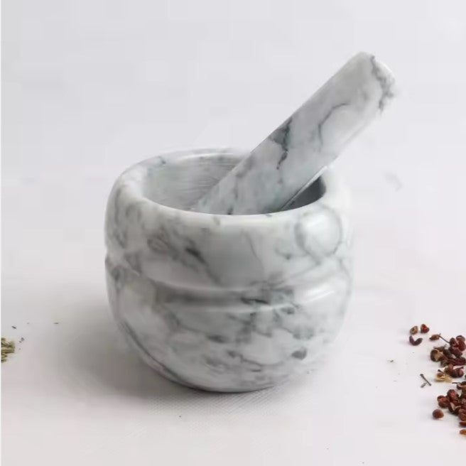 Natural Stone Style Mortar Pestle Set