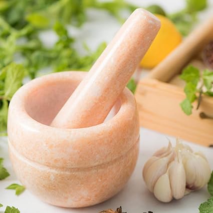 Natural Stone Style Mortar Pestle Set