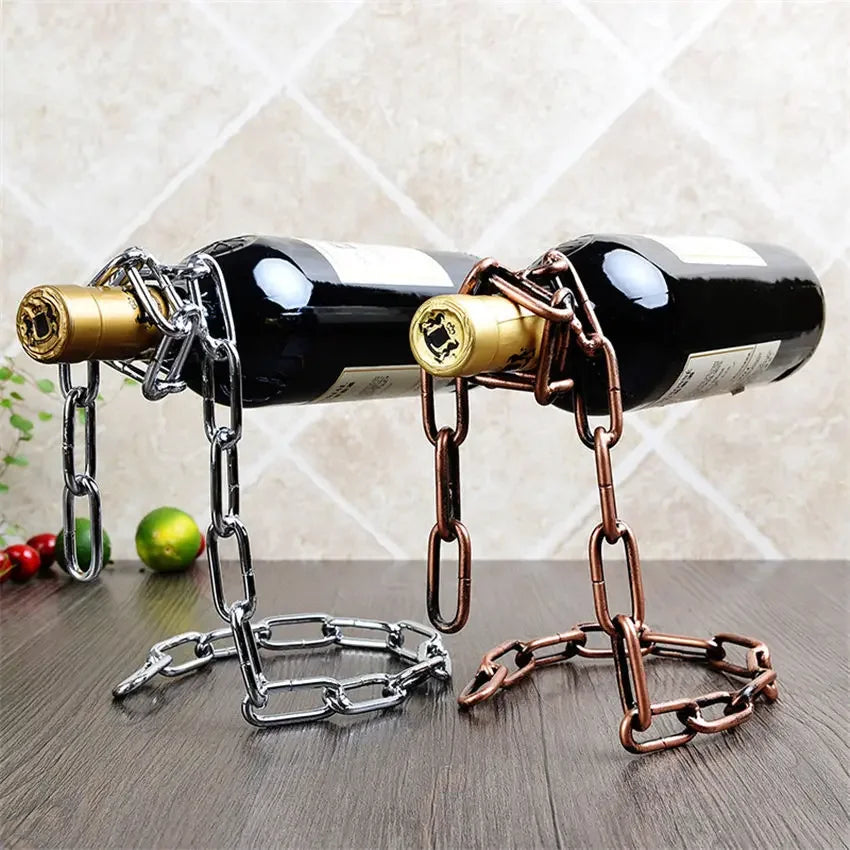 Magical Suspension Iron Chain Wine Rack