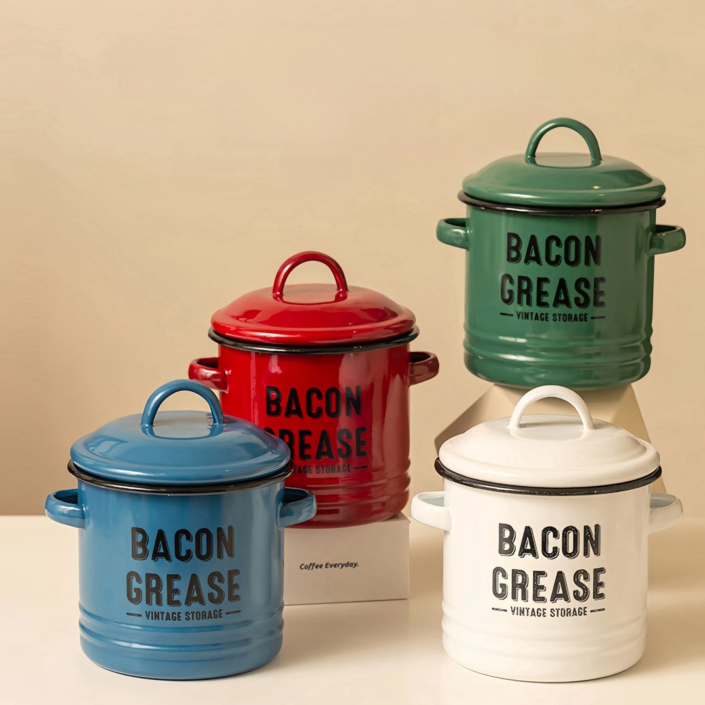 Bacon Grease Saver With Strainer
