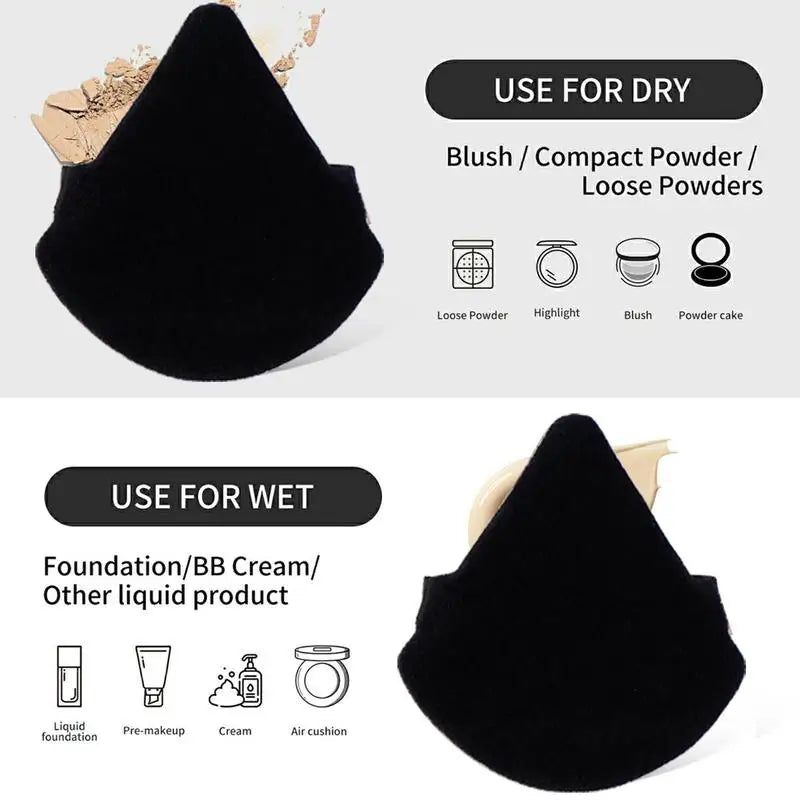 20pcs Velour Triangle Makeup Sponges
