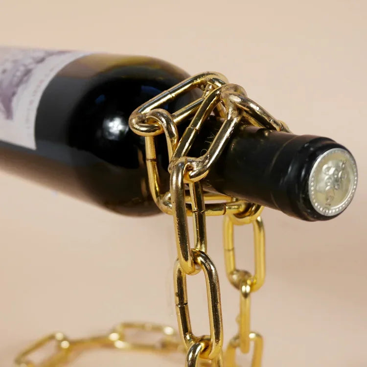 Magical Suspension Iron Chain Wine Rack