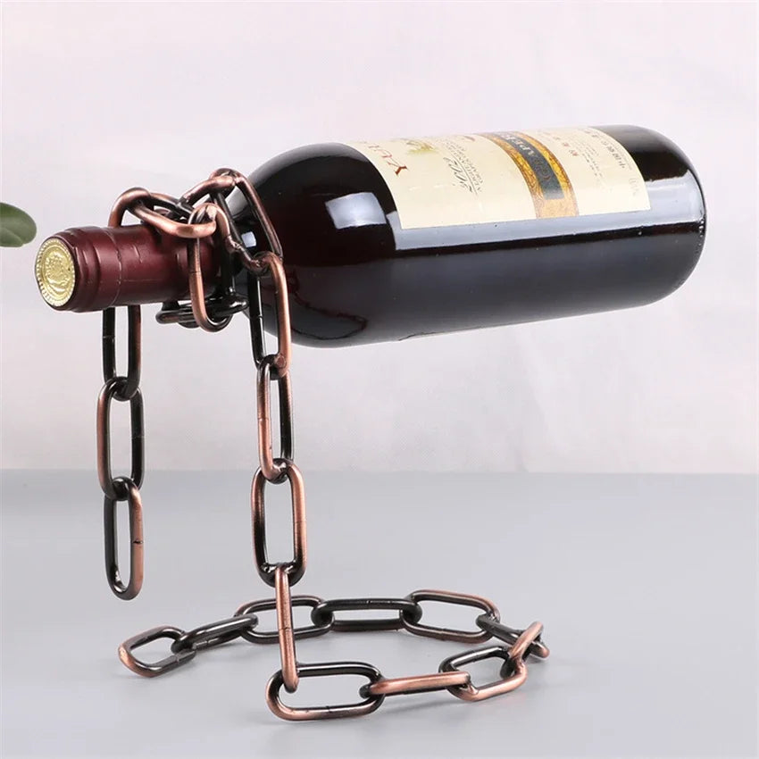 Magical Suspension Iron Chain Wine Rack