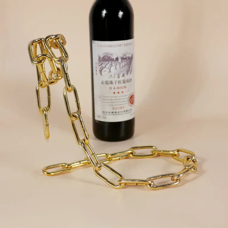 Magical Suspension Iron Chain Wine Rack