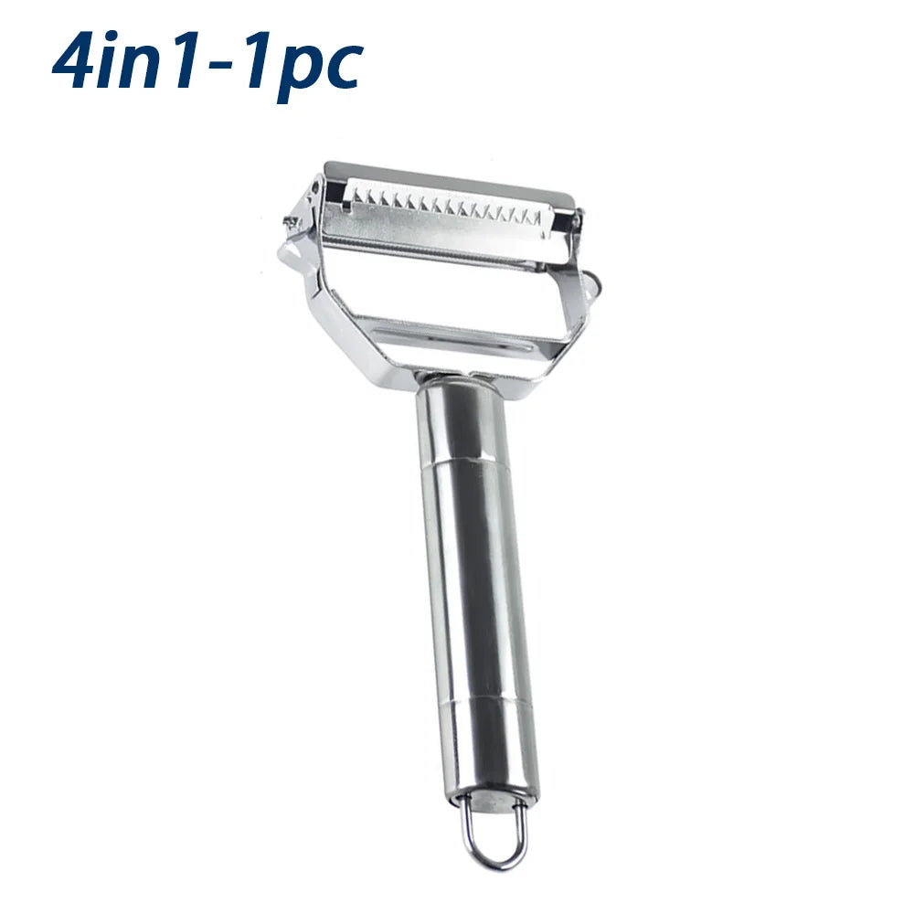 4-in-1 vegetable peeler on a white background