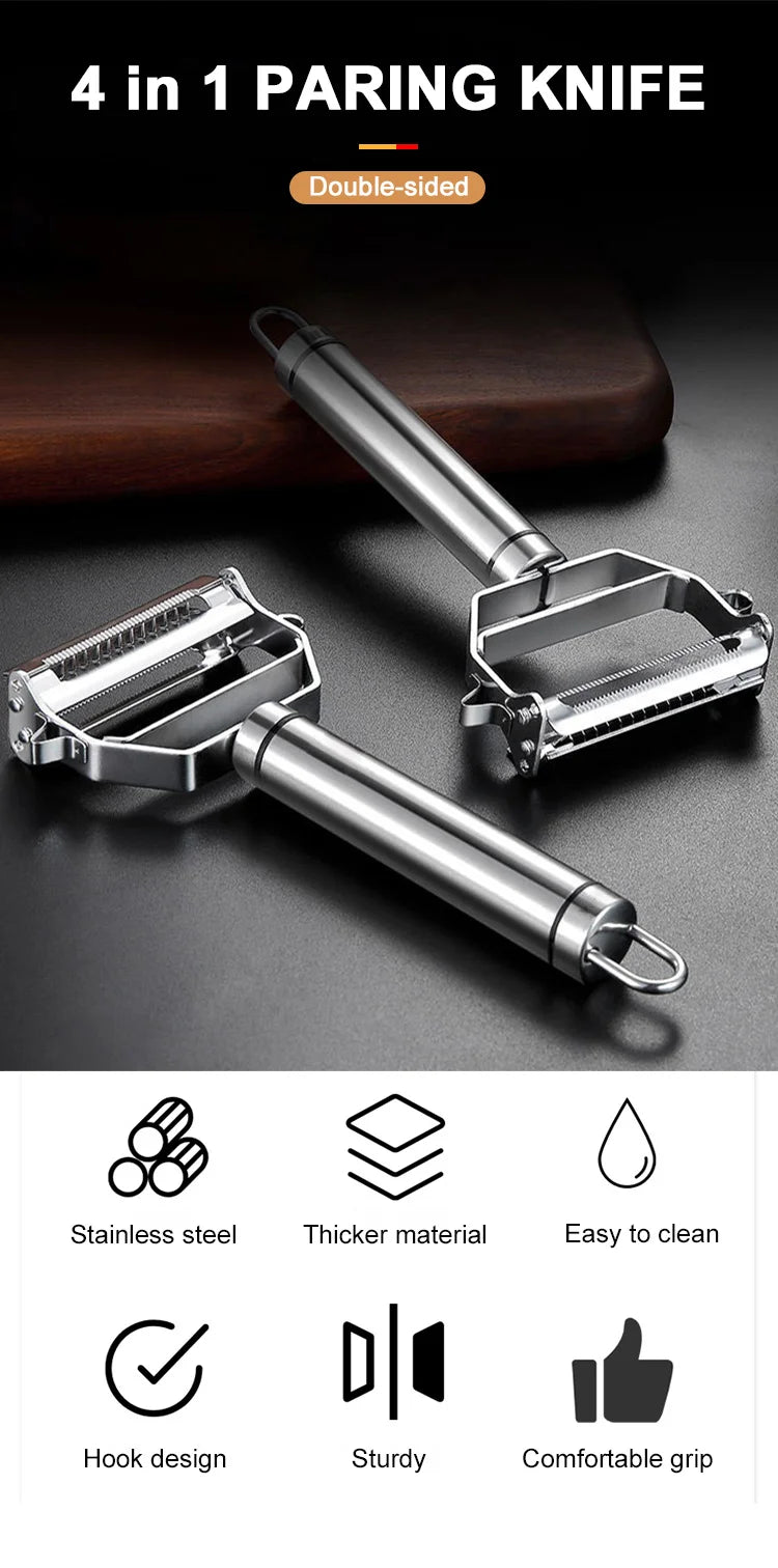 4-in-1 vegetable paring knife tool kitchen 