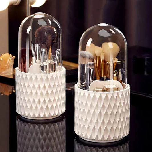 Dust Free Makeup Brush Holder with Lid